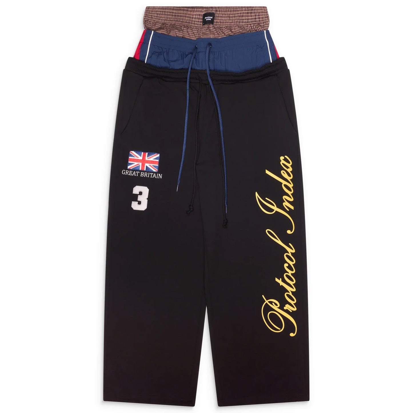 Protocol Index 3 Layered Sweatpants Black
