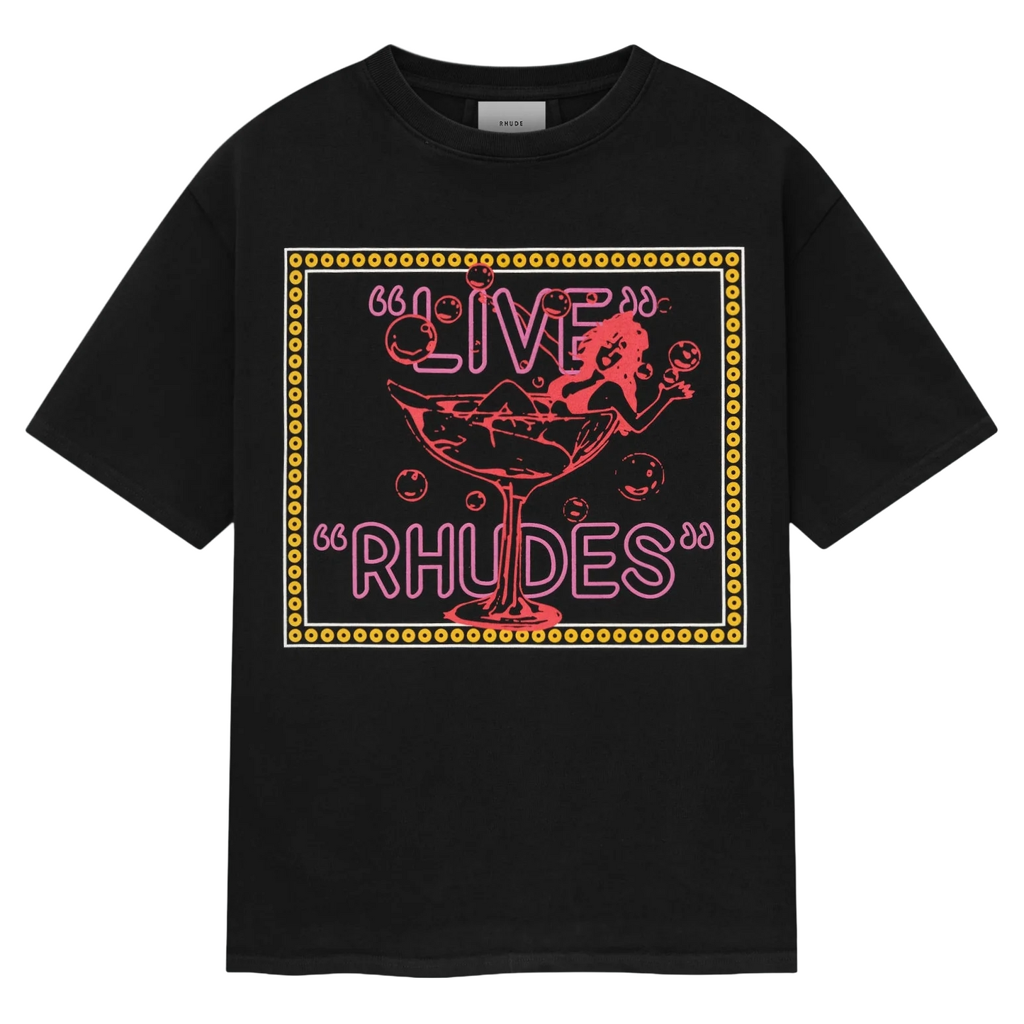 Rhude Live Rhudes Tee Vintage Black