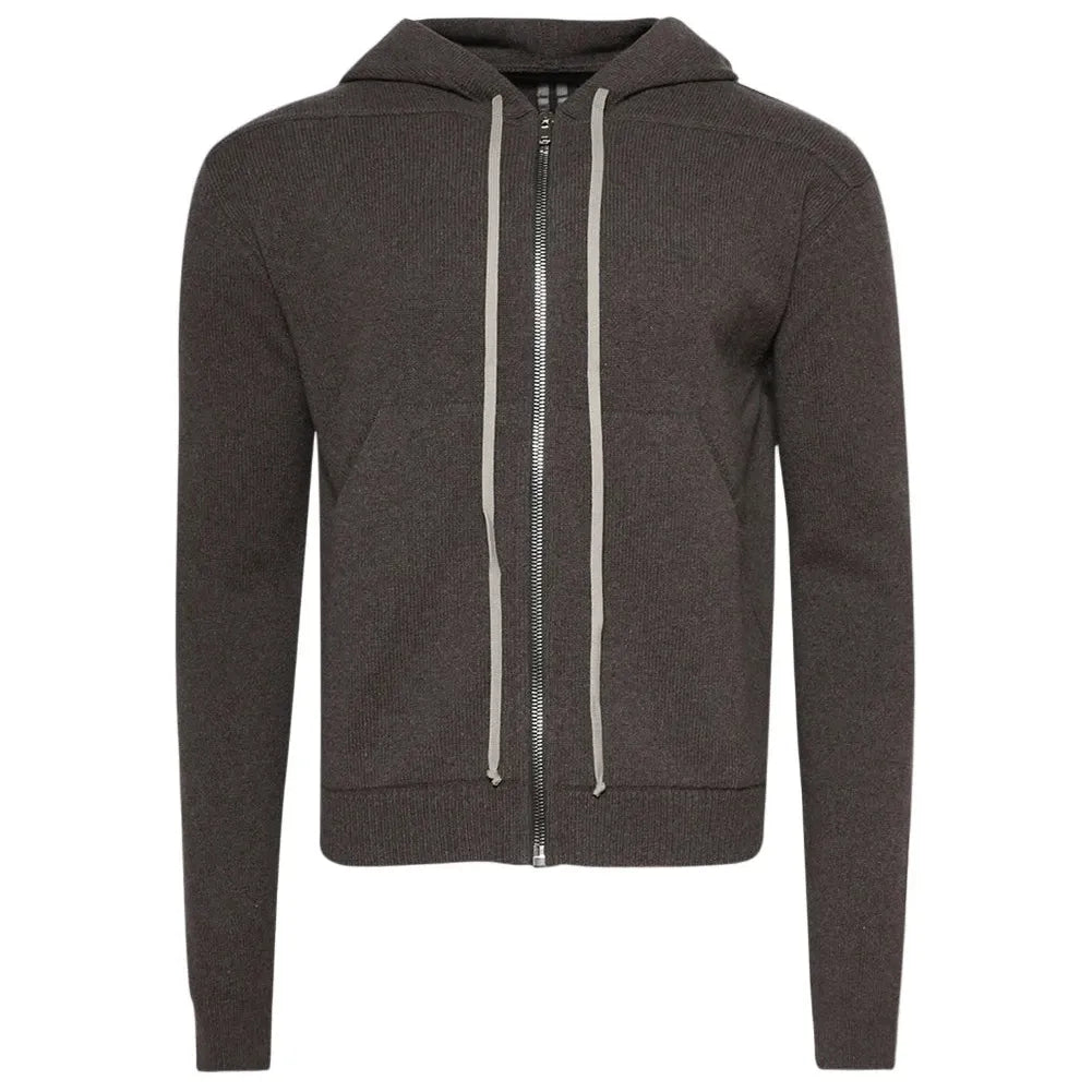 Rick Owens Zipped Hoodie Dust