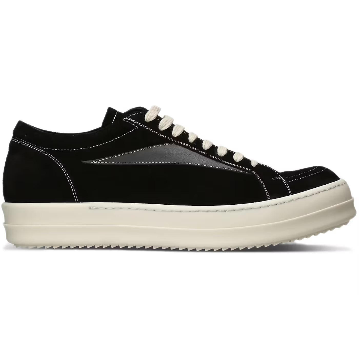 Rick Owens Luxor Vintage Low Sneakers Black/Black/Milk