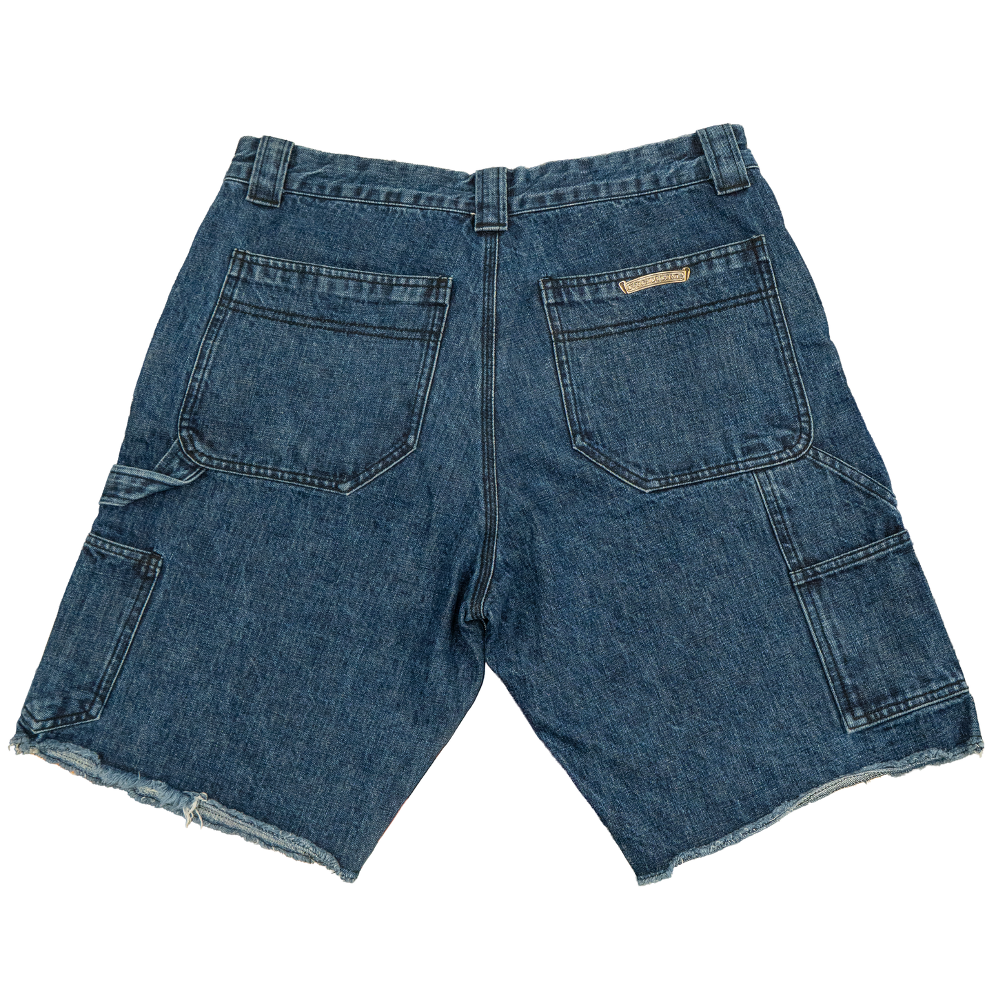 Chrome Hearts Double Knee Carpenter Denim Shorts Indigo