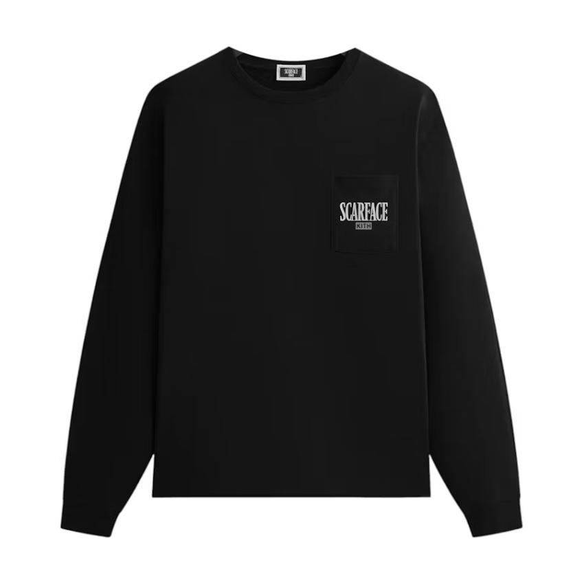Kith x Scarface Tony Vintage L/S Pocket Tee Black – Endless Supply