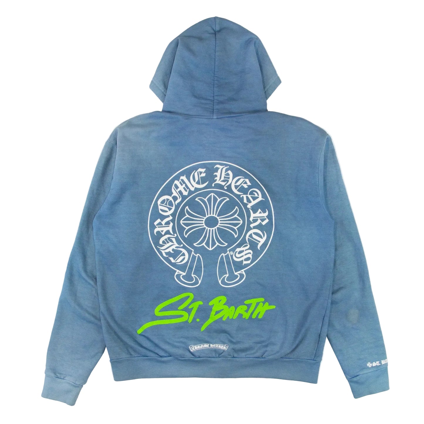 Chrome Hearts St.Barth Exclusive Horseshoe Zip-Up Hoodie Baby Blue