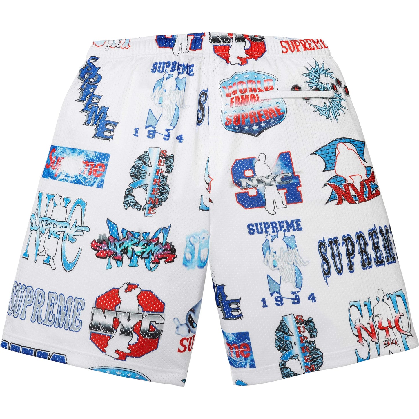 Supreme Flash Mesh Short White