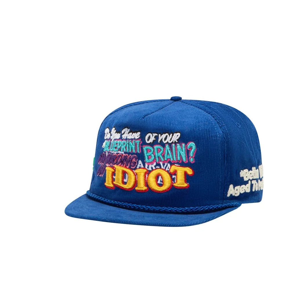 *Better With Age Idiotic Vintage Hat Blue Corduroy