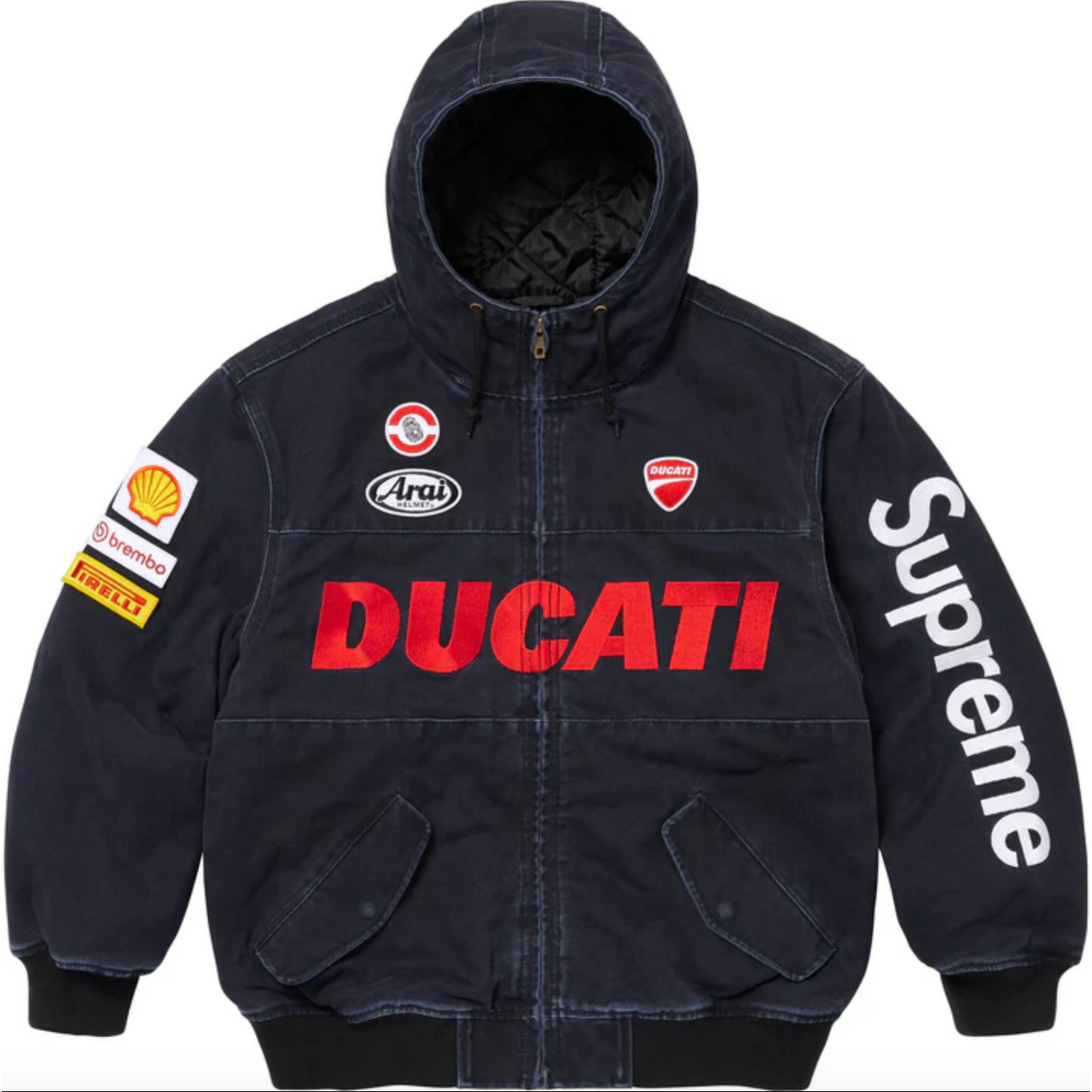 Supreme®/Ducati® Hooded Racing Jacket Black