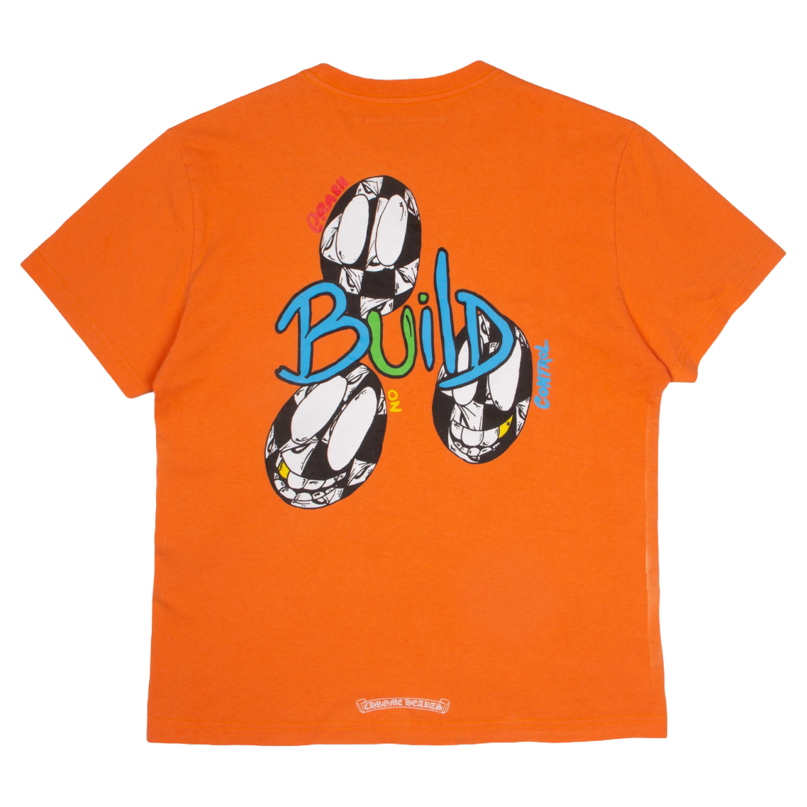 Chrome Hearts Matty Boy Link & Build T-Shirt Orange Chrome Hearts Matty Boy Link & Build T-Shirt Orange
