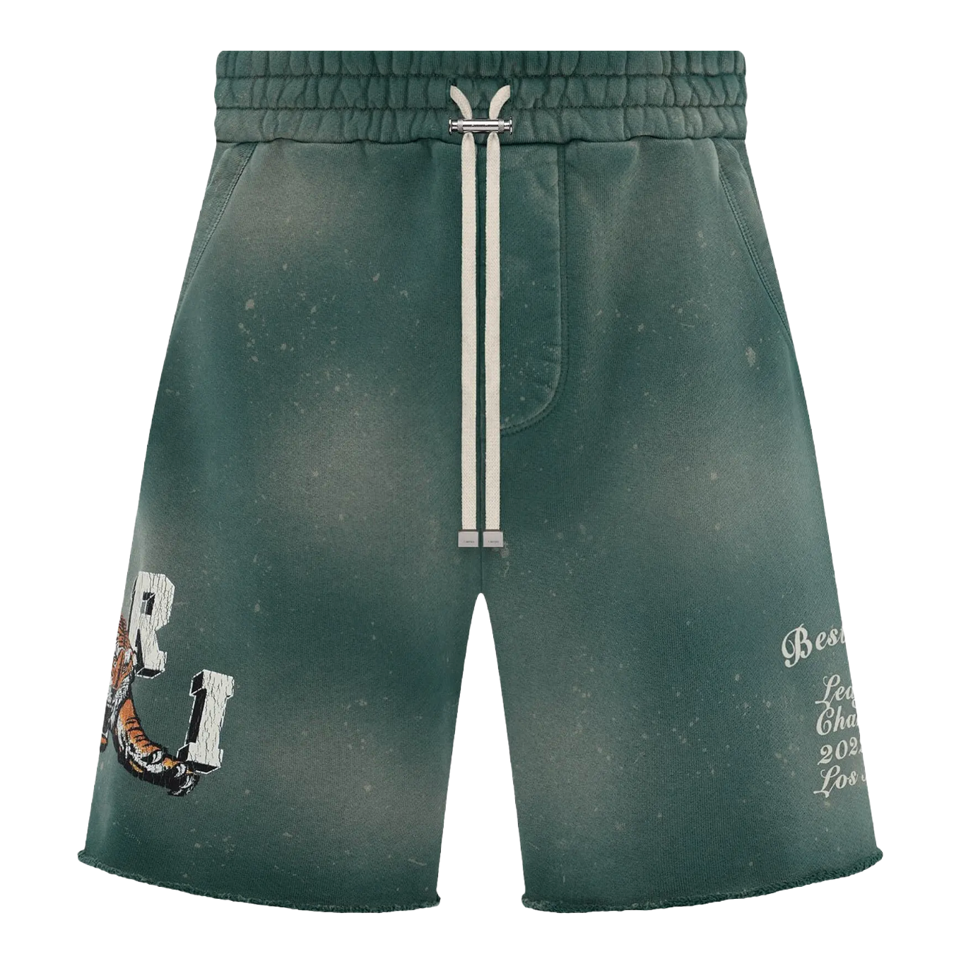 Amiri Vintage Tiger Sweatshort Green