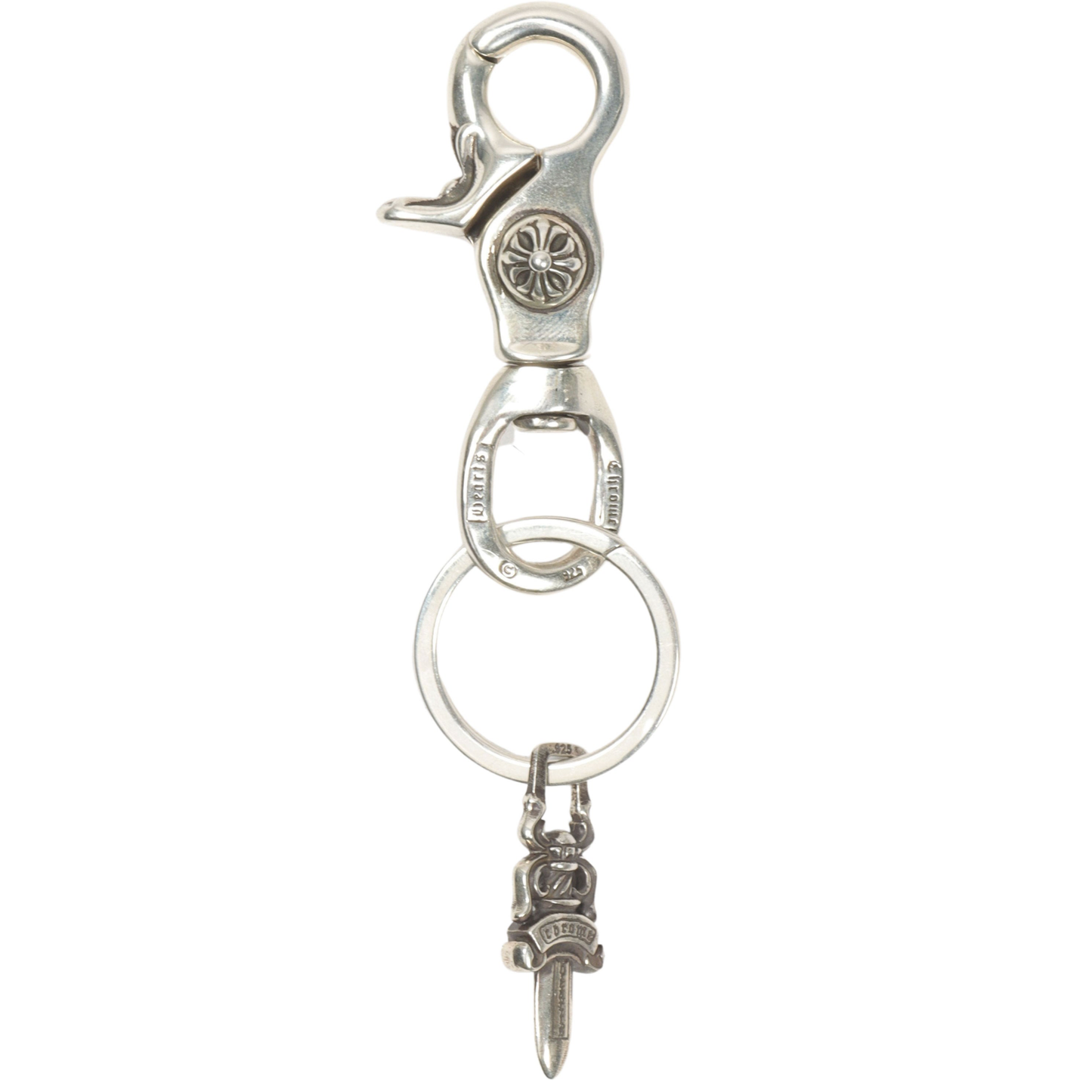 Chrome Hearts Silver Dagger Keychain