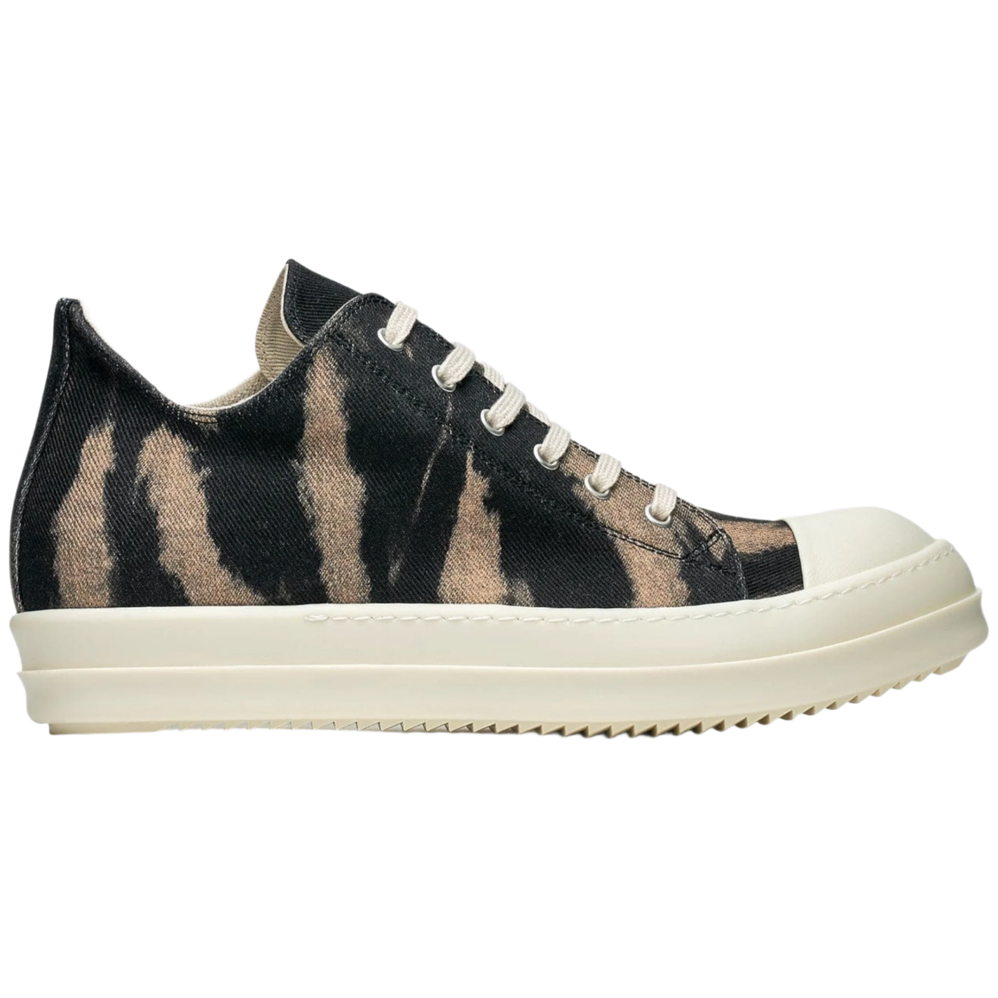 Rick Owens DRKSHDW Porterville Denim Low Sneakers Black/Terra/Milk/Milk