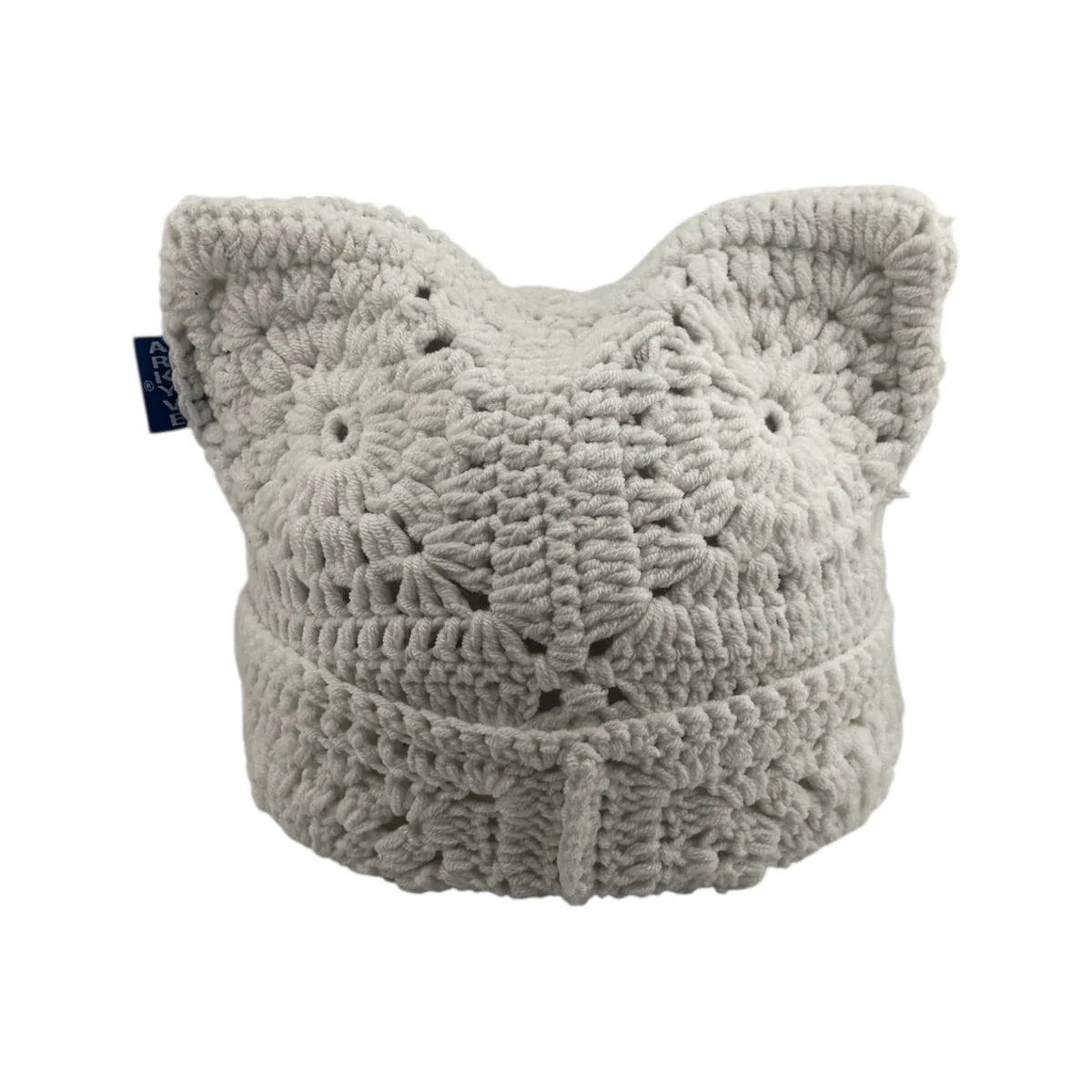 Arkyve Snow Crochet Cat Hat