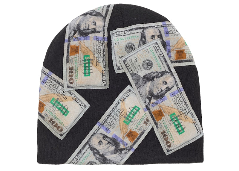 Supreme Money Beanie Black