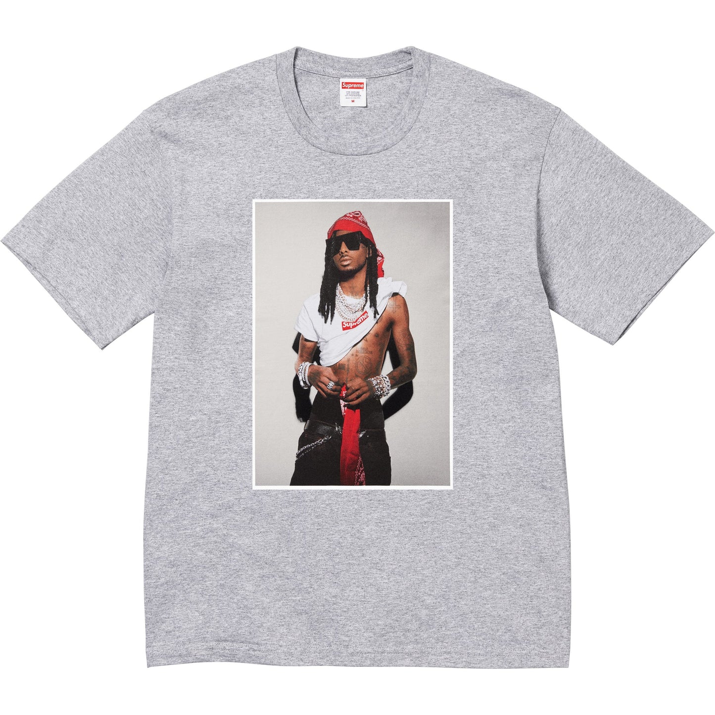 Supreme Playboi Carti Tee Heather Grey
