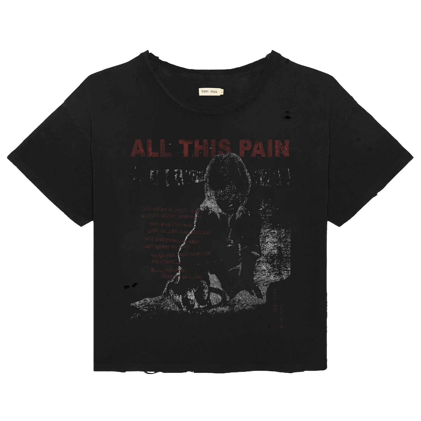 Todo Pasa All This Pain T-Shirt Black
