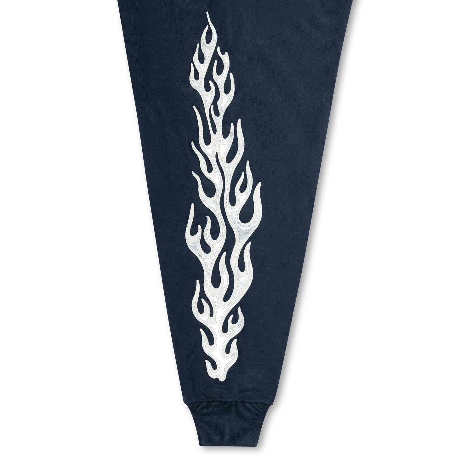 Thug Club Leather Flame Hoodie Navy