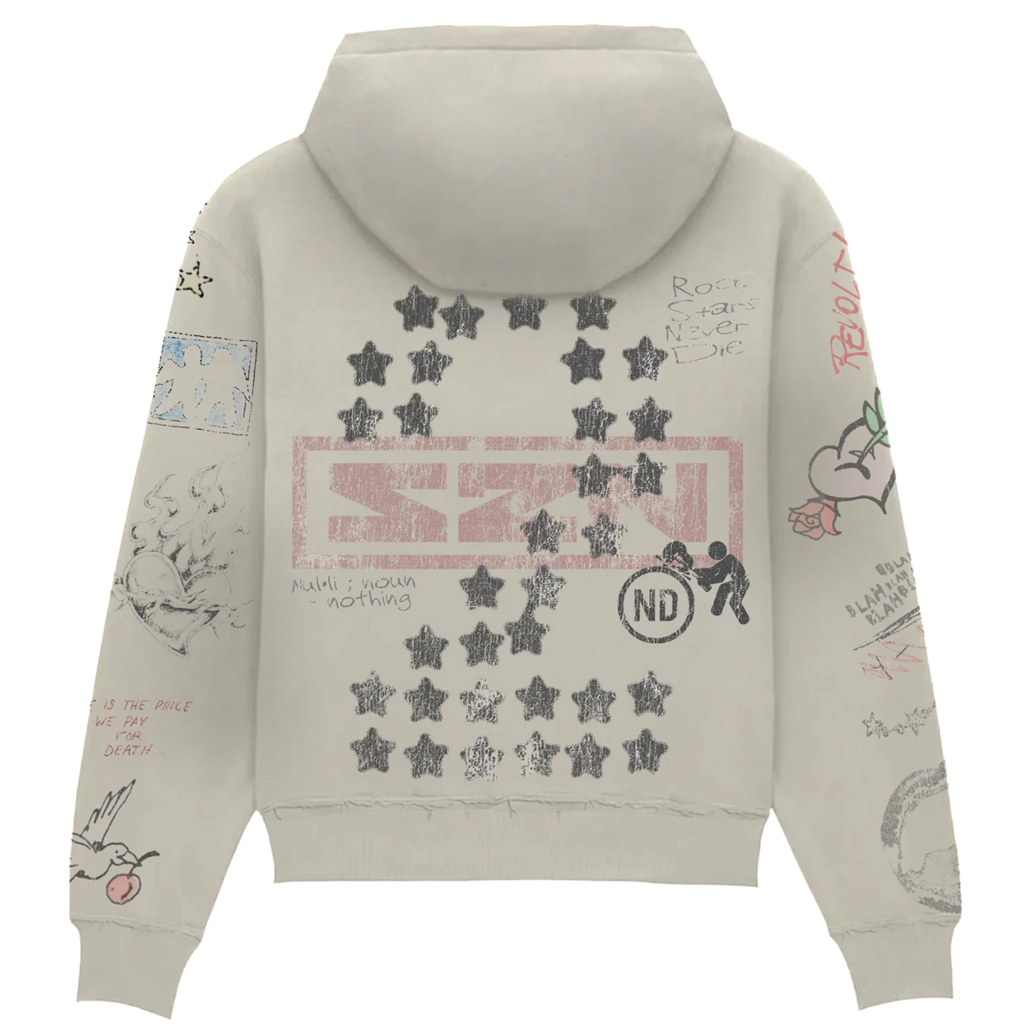 Nulli Rockstar Hoodie Grey