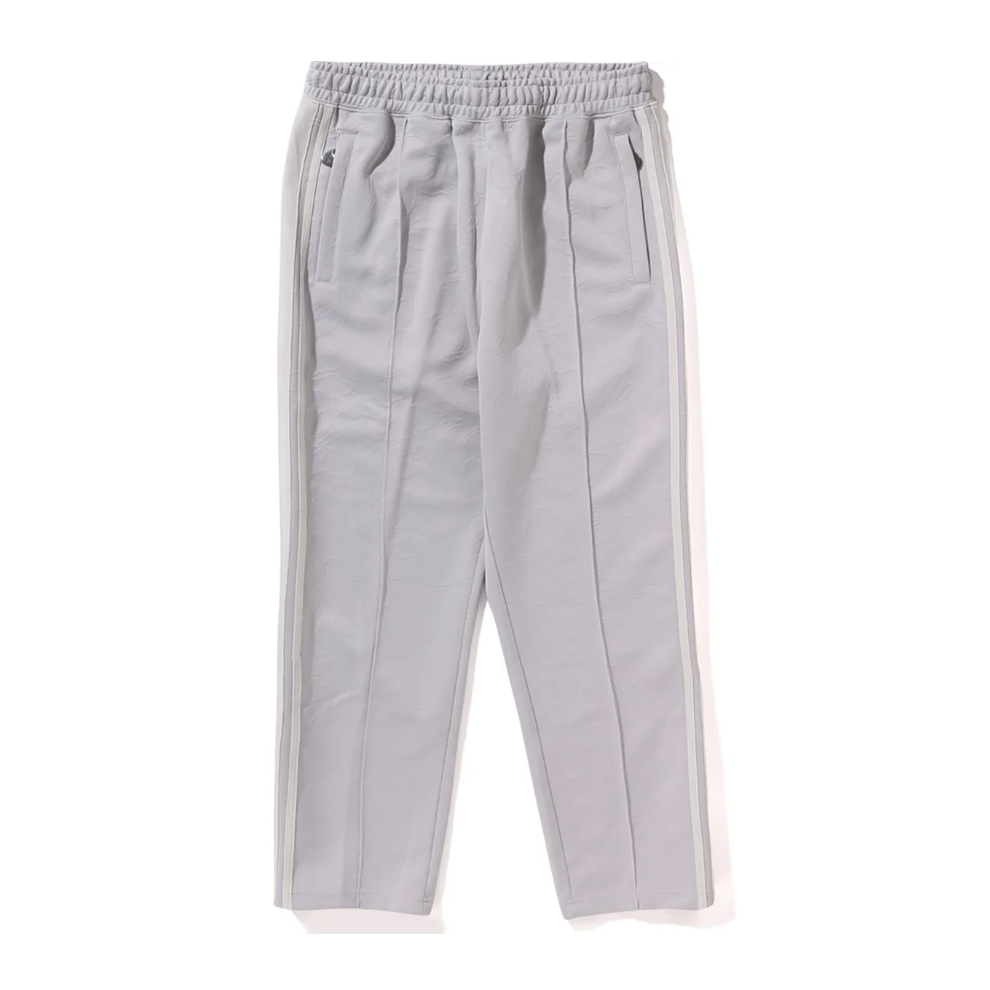 BAPE Line Camo Jacquard Loose Fit Sweatpants Silver