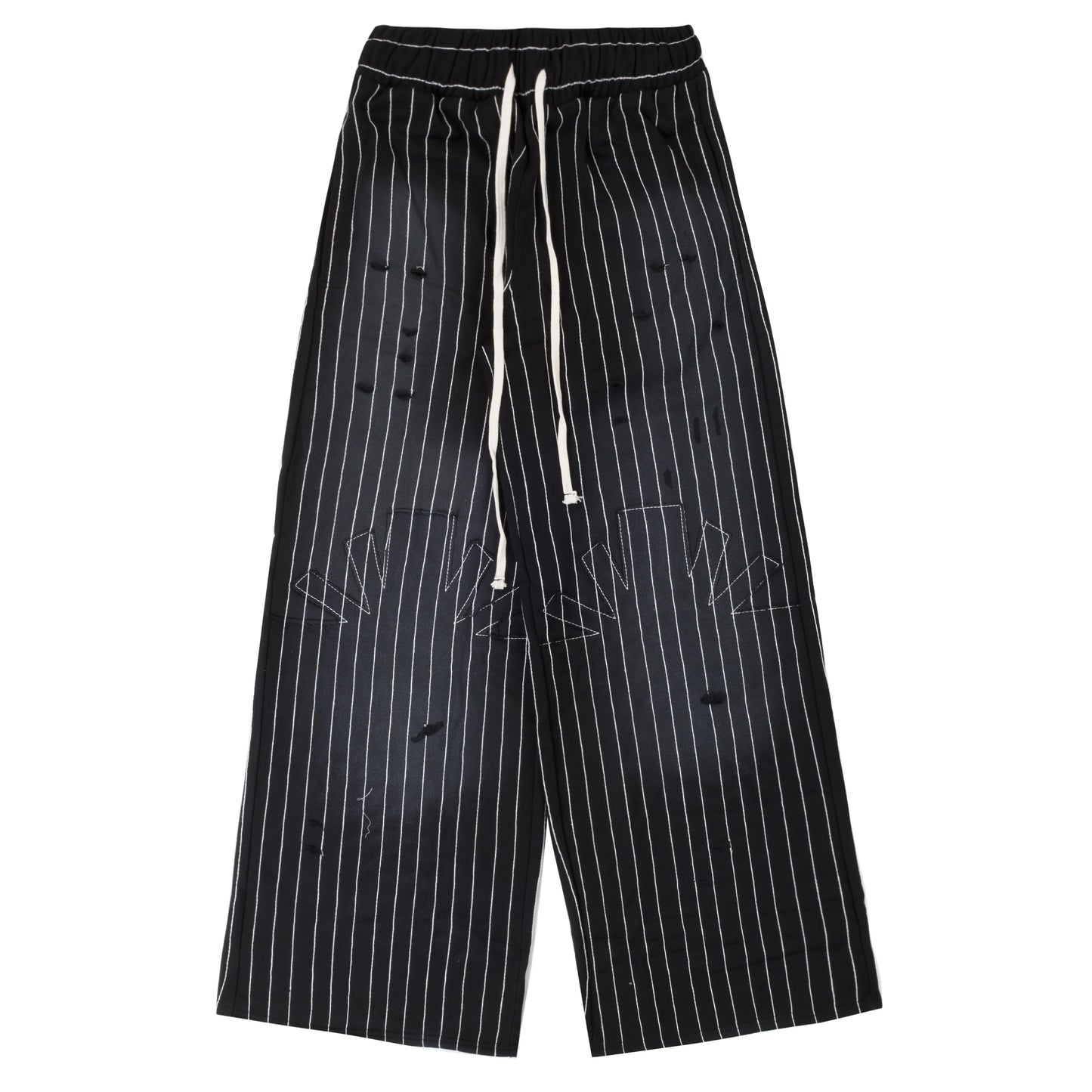Vertabrae Pinstripe Sweatpants Black/White