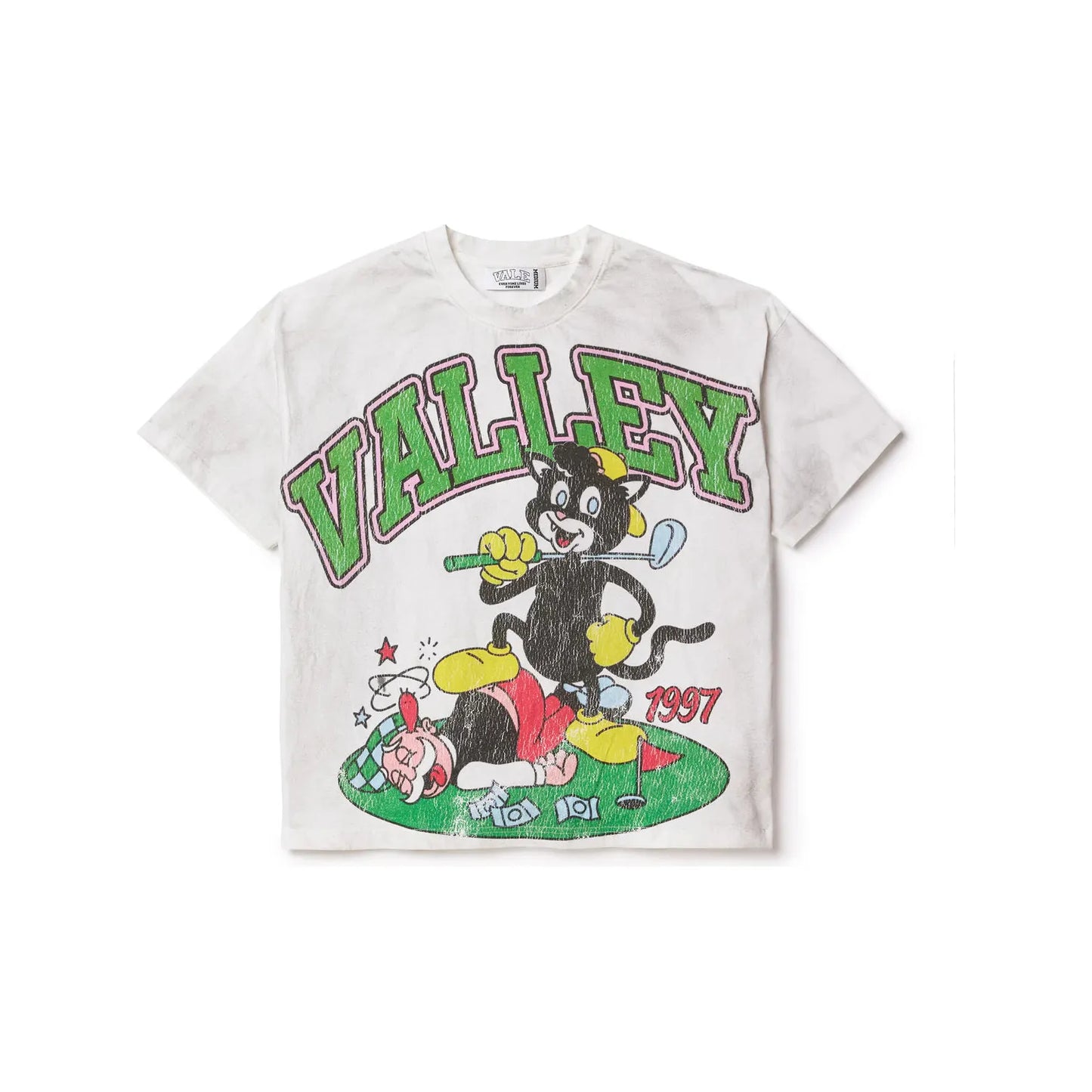 Vale Forever Black Cat Tee White