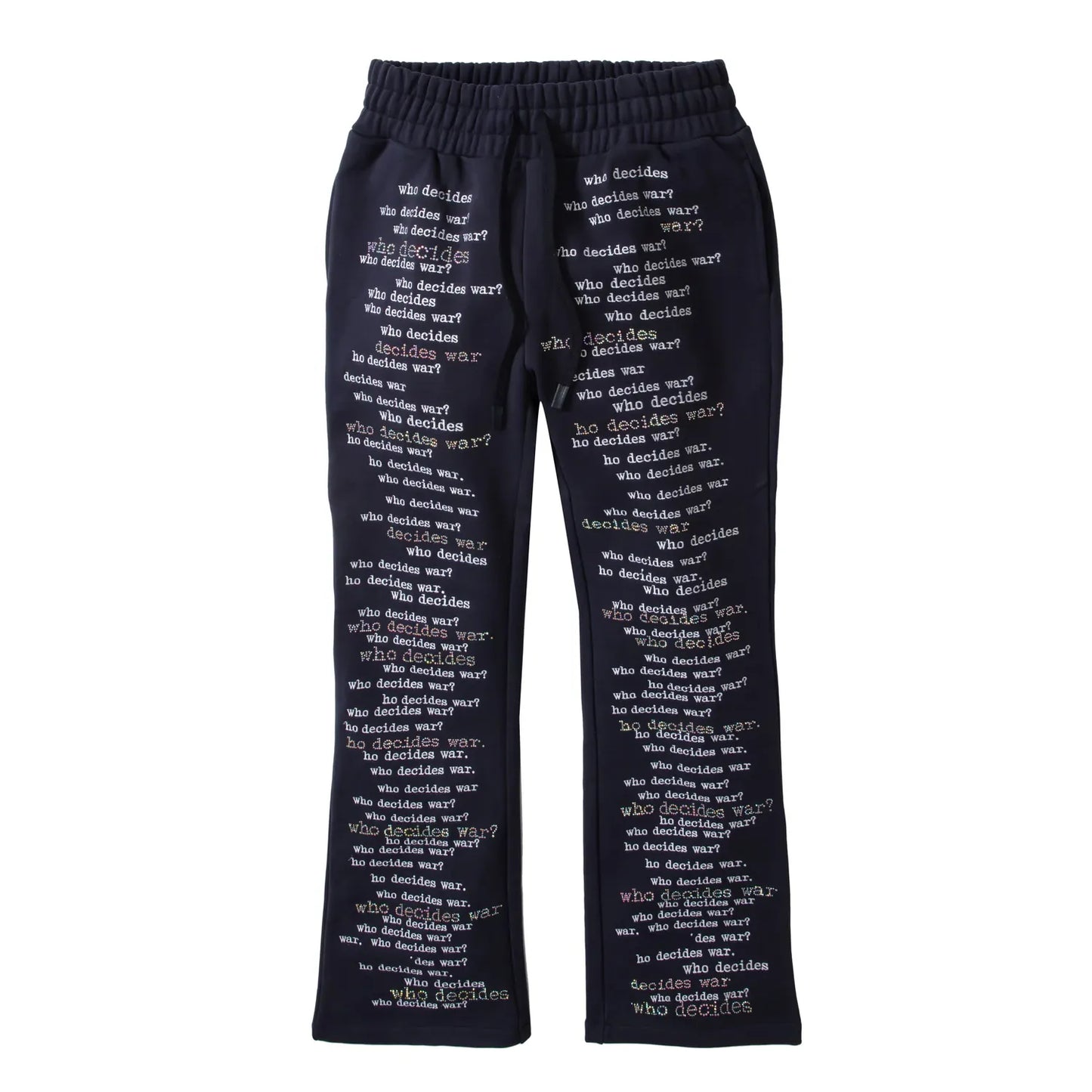 Who Decides War Scripture Sweatpants Navy