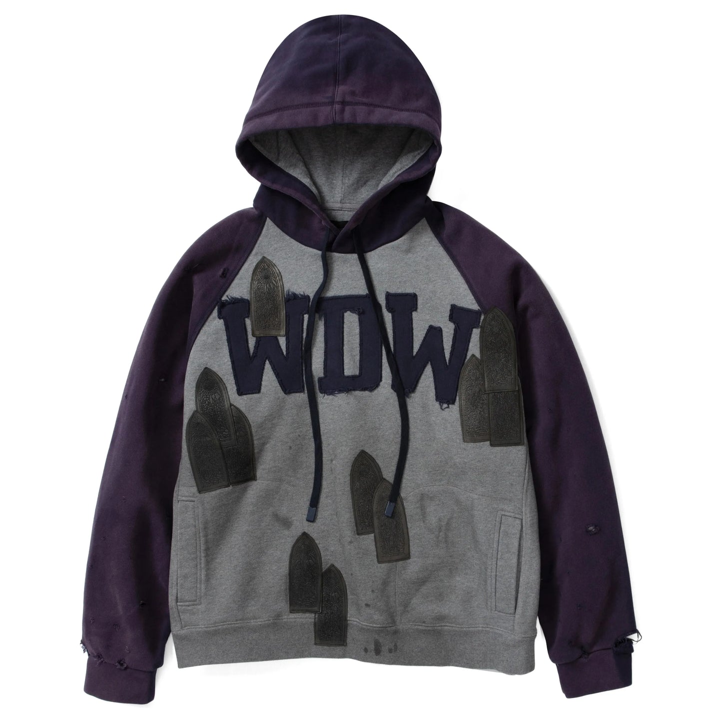 Who Decides War Faded WDW Pullover Vintage Grey