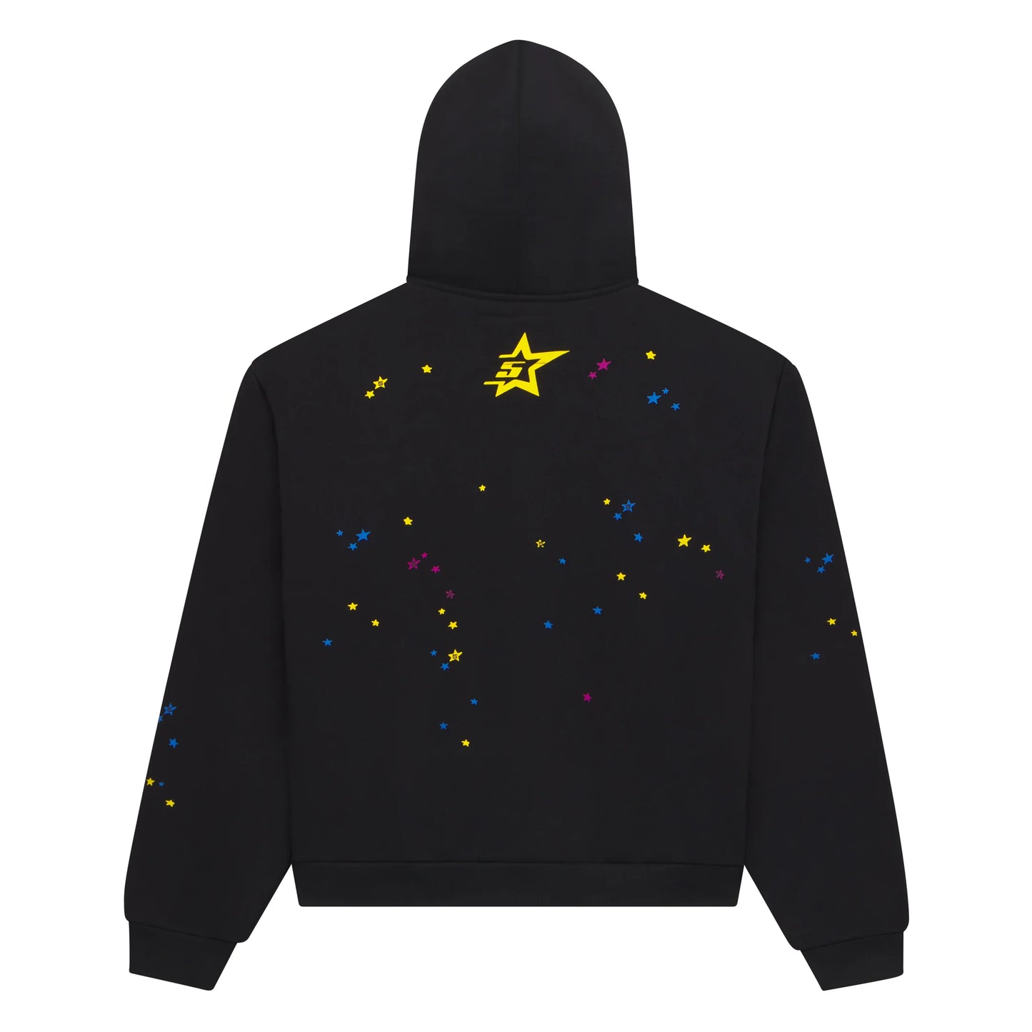 Sp5der Punk V2 Zip-Up Hoodie Black