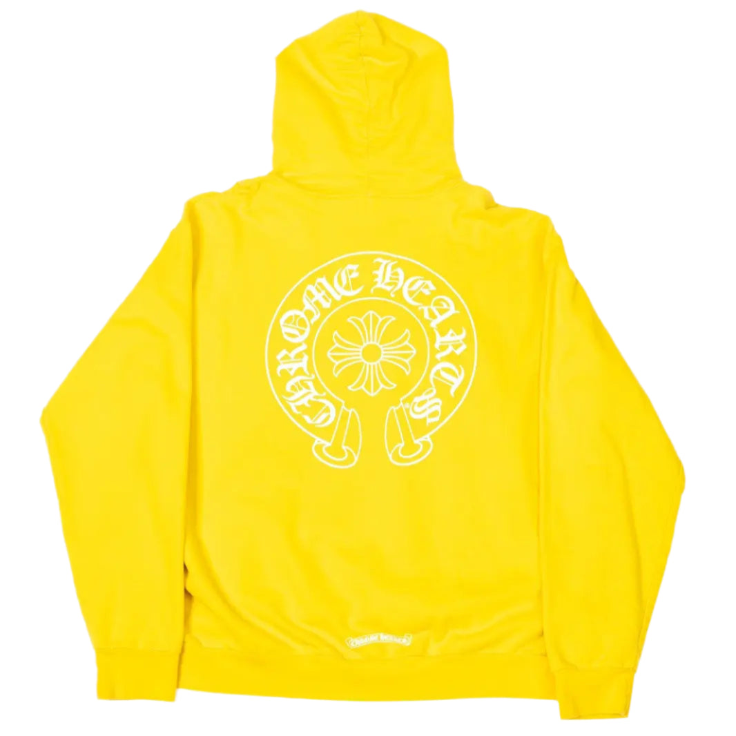 Chrome Hearts London Exclusive Horseshoe Hoodie Yellow – Endless Chrome Hearts London Exclusive Horseshoe Hoodie Yellow – Endless