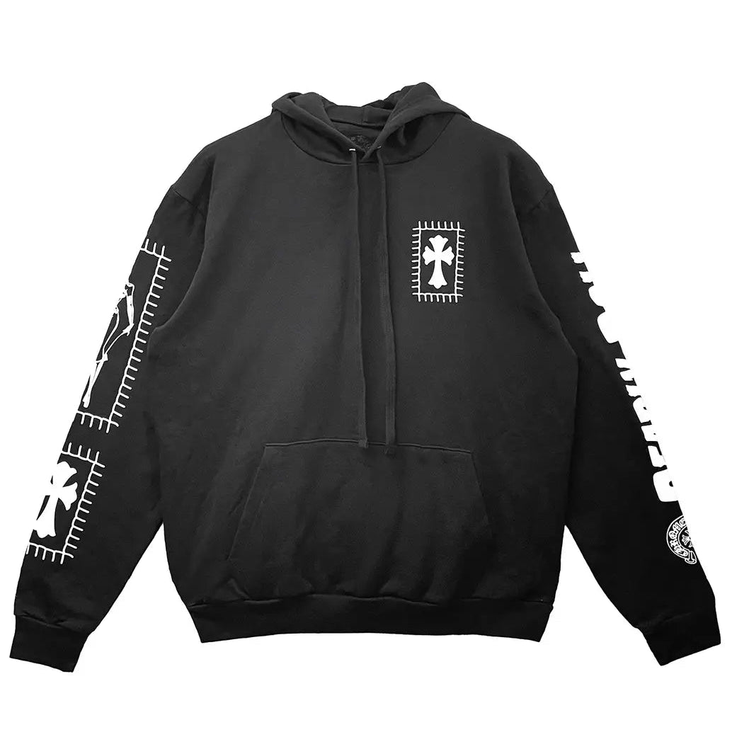 Chrome Hearts Deadly Doll Horseshoe Hoodie Black