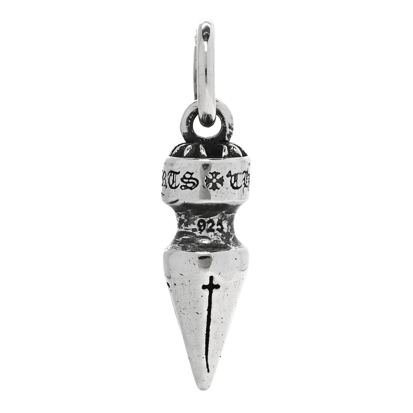 Chrome Hearts Silver Spike Cross Pendant