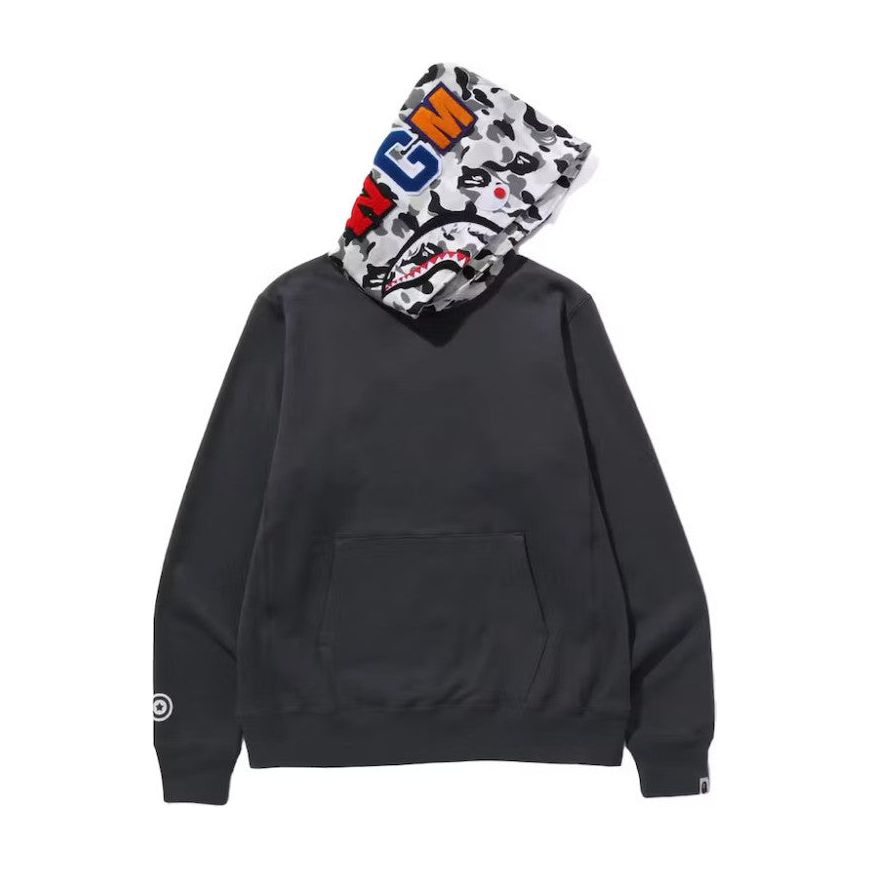 BAPE ABC Camo Shark Pullover Hoodie Charcoal Endless Supply