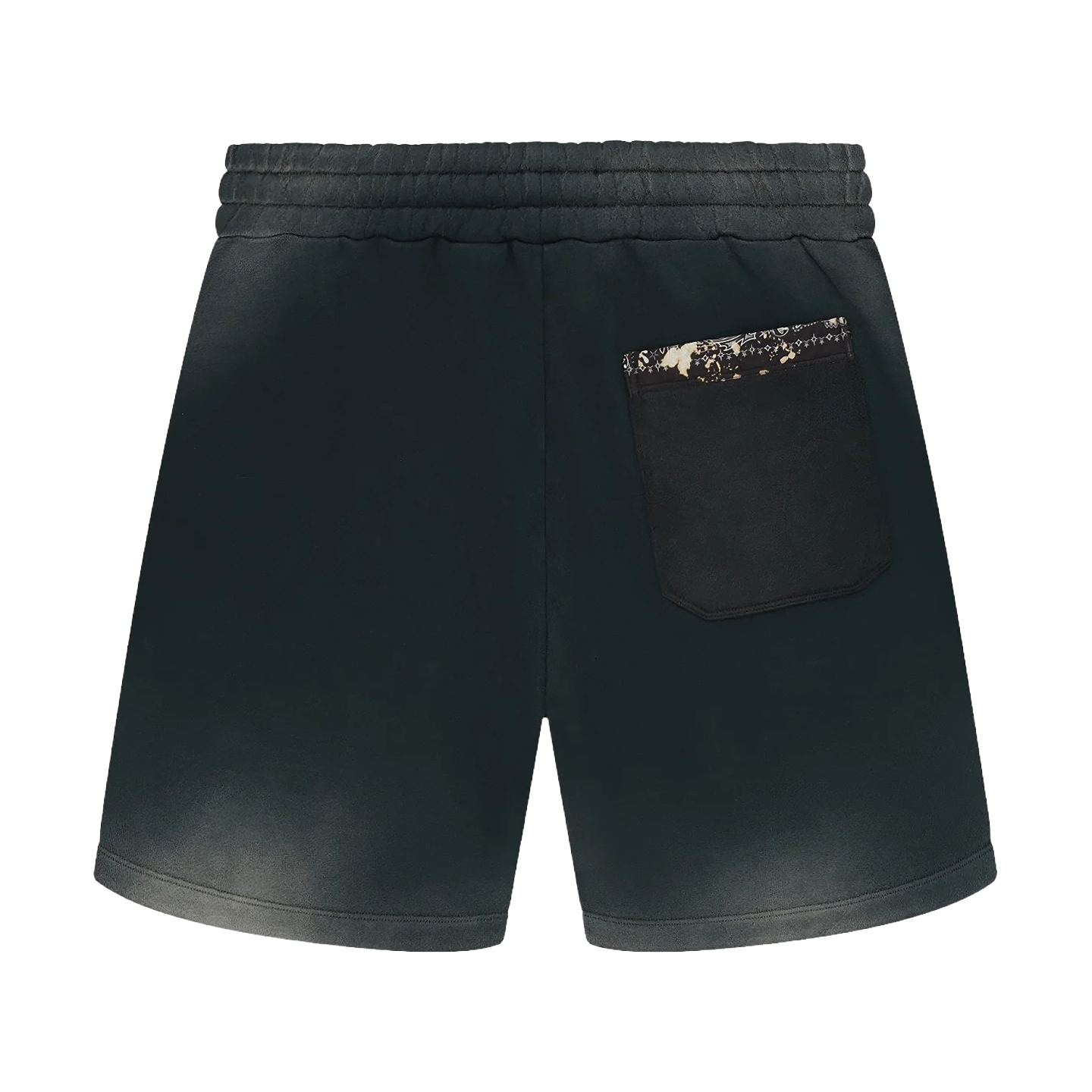 Amiri Bleach Bandana Short Black