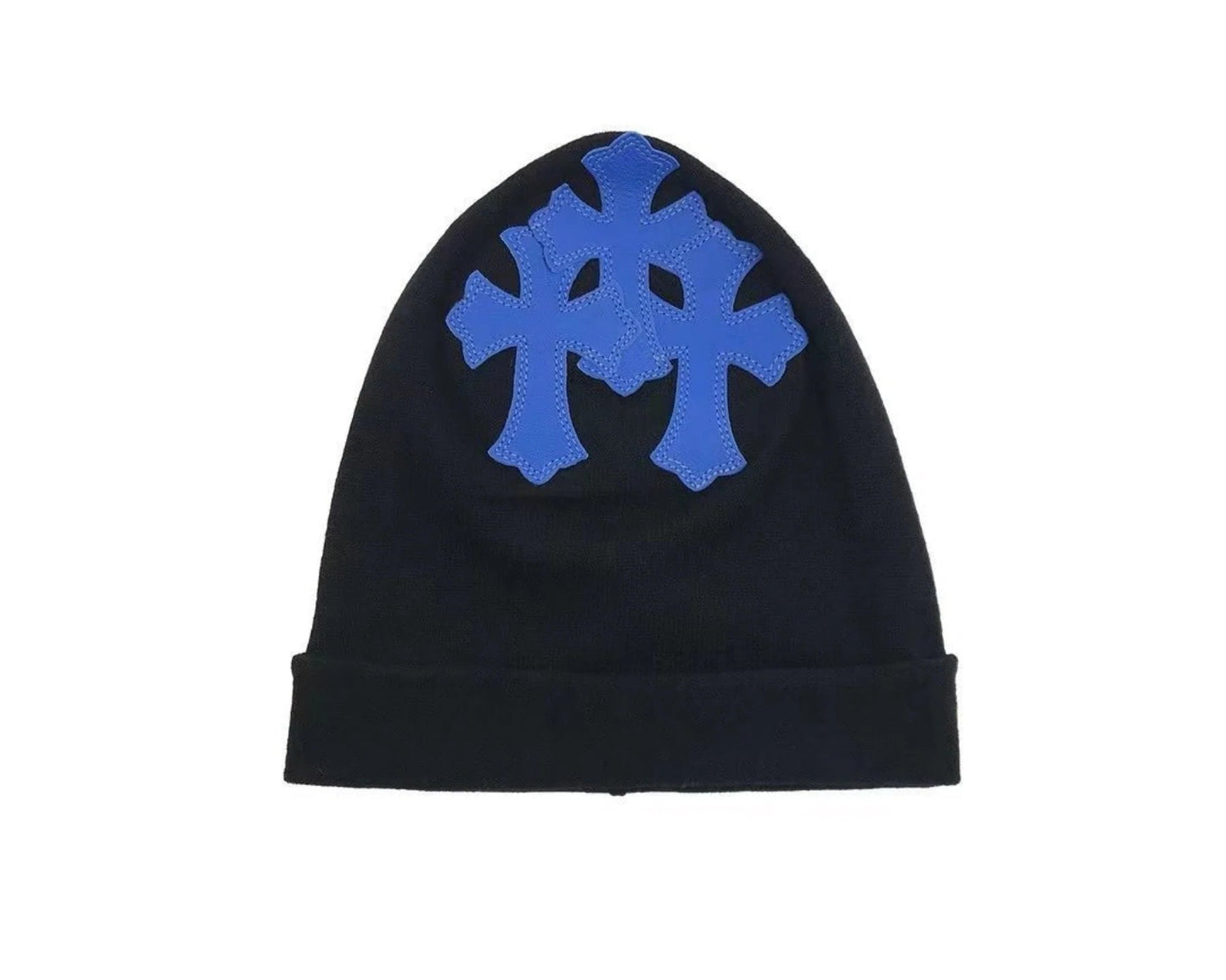 Chrome Hearts Cashmere Triple Cross Beanie Blue/Black