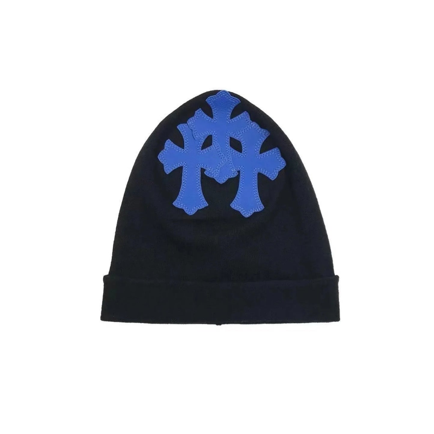 Chrome Hearts Cashmere Triple Cross Beanie Blue/Black