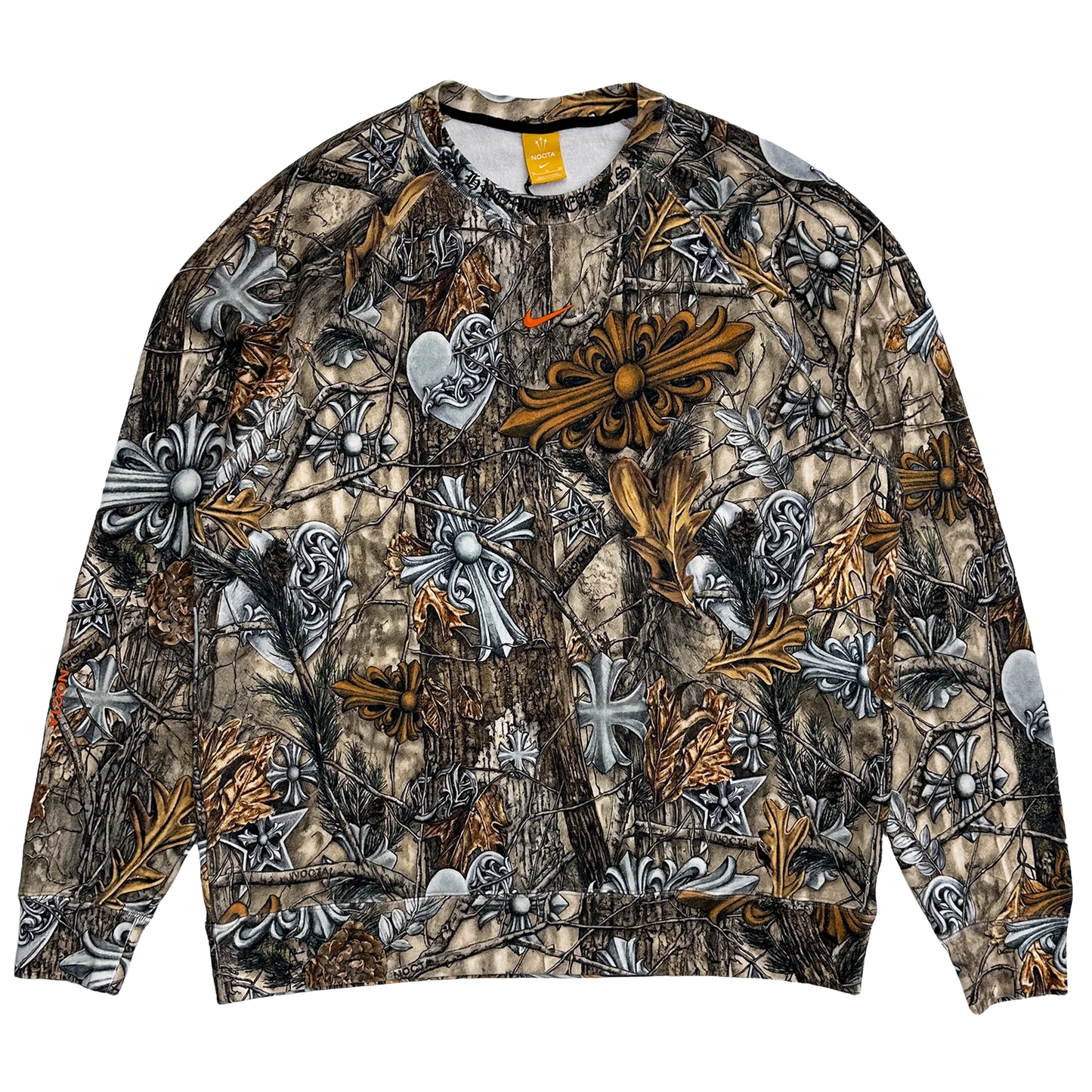 Chrome Hearts x Nike x NOCTA Multi Logo Horseshoe Crewneck Camo