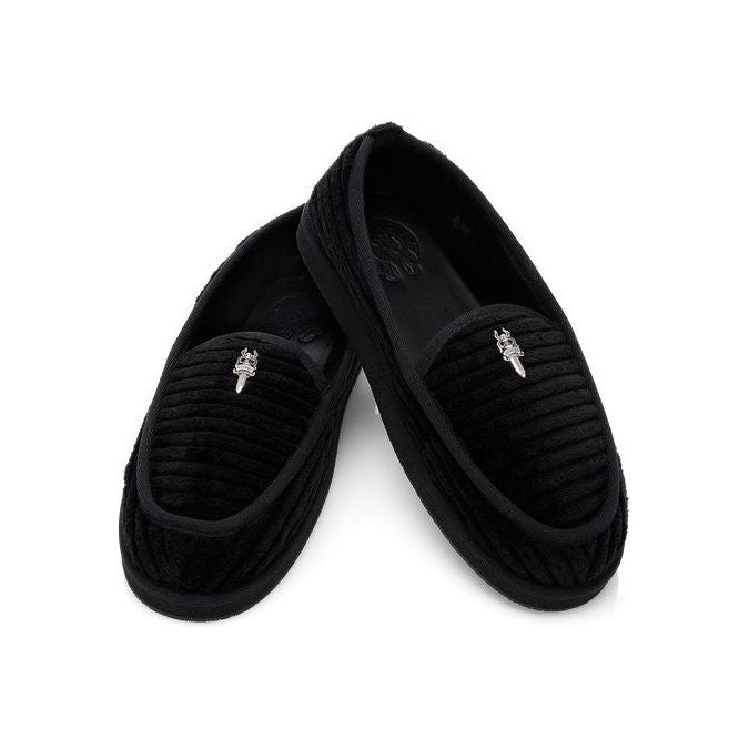 Chrome Hearts Cord Slippers Black