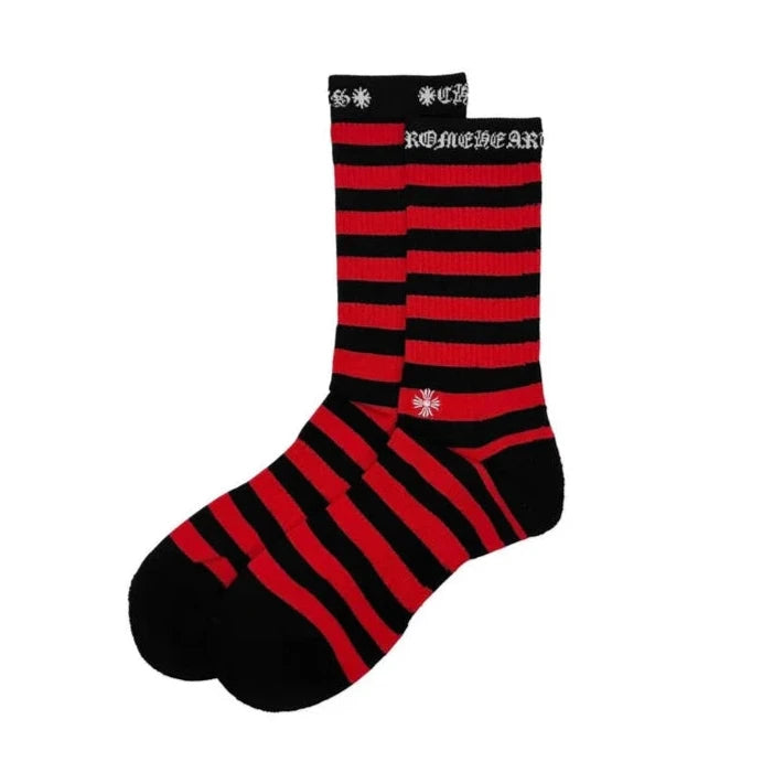 Chrome Hearts Cross Embroidered Striped Socks Red – Endless Supply Chrome Hearts Cross Embroidered Striped Socks Red – Endless Supply