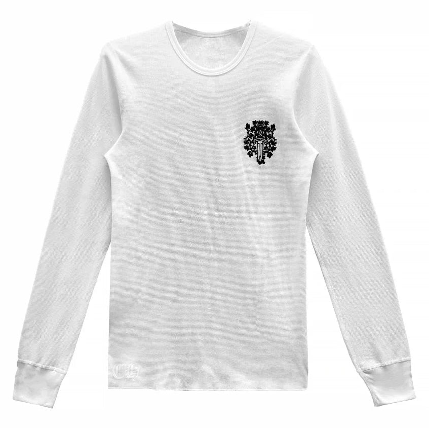 Chrome Hearts Vine Dagger Thermal L/S T-Shirt White