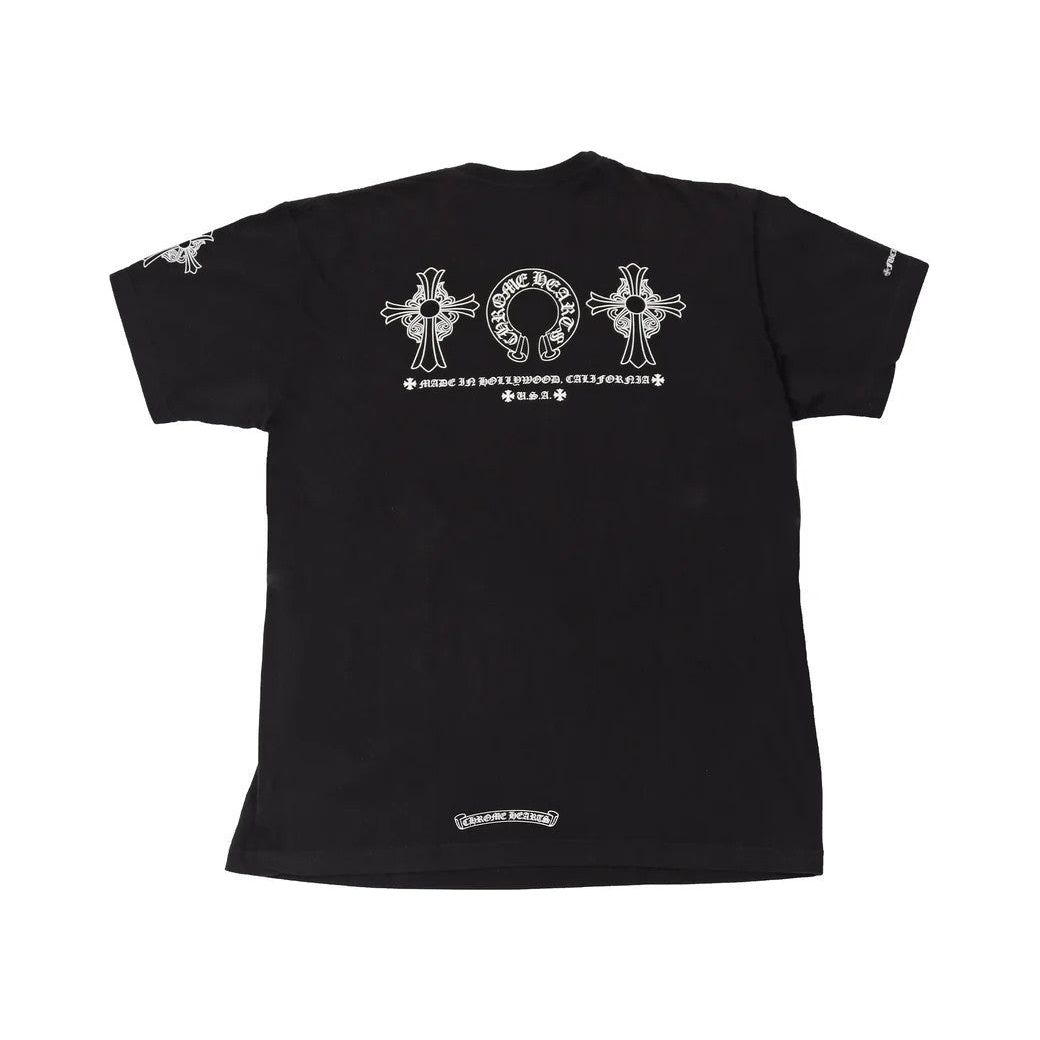 Chrome Hearts Made In Hollywood Multi Logo T-Shirt Black