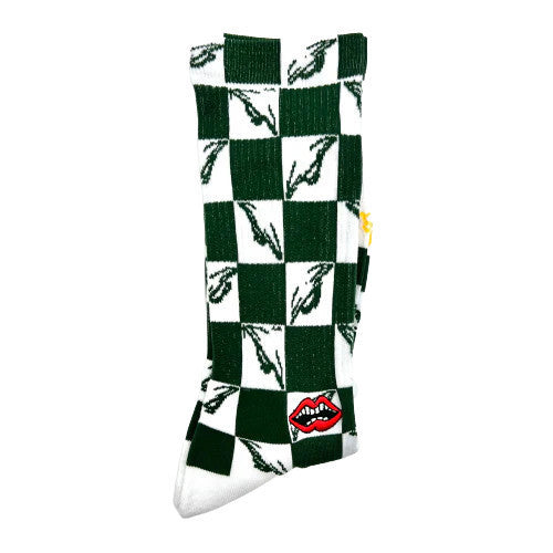 Chrome Hearts Matty Boy 99 Eyes Socks White/Green