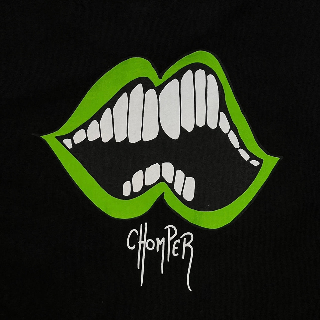 Chrome Hearts Matty Boy Green Chomper L/S T-Shirt Black