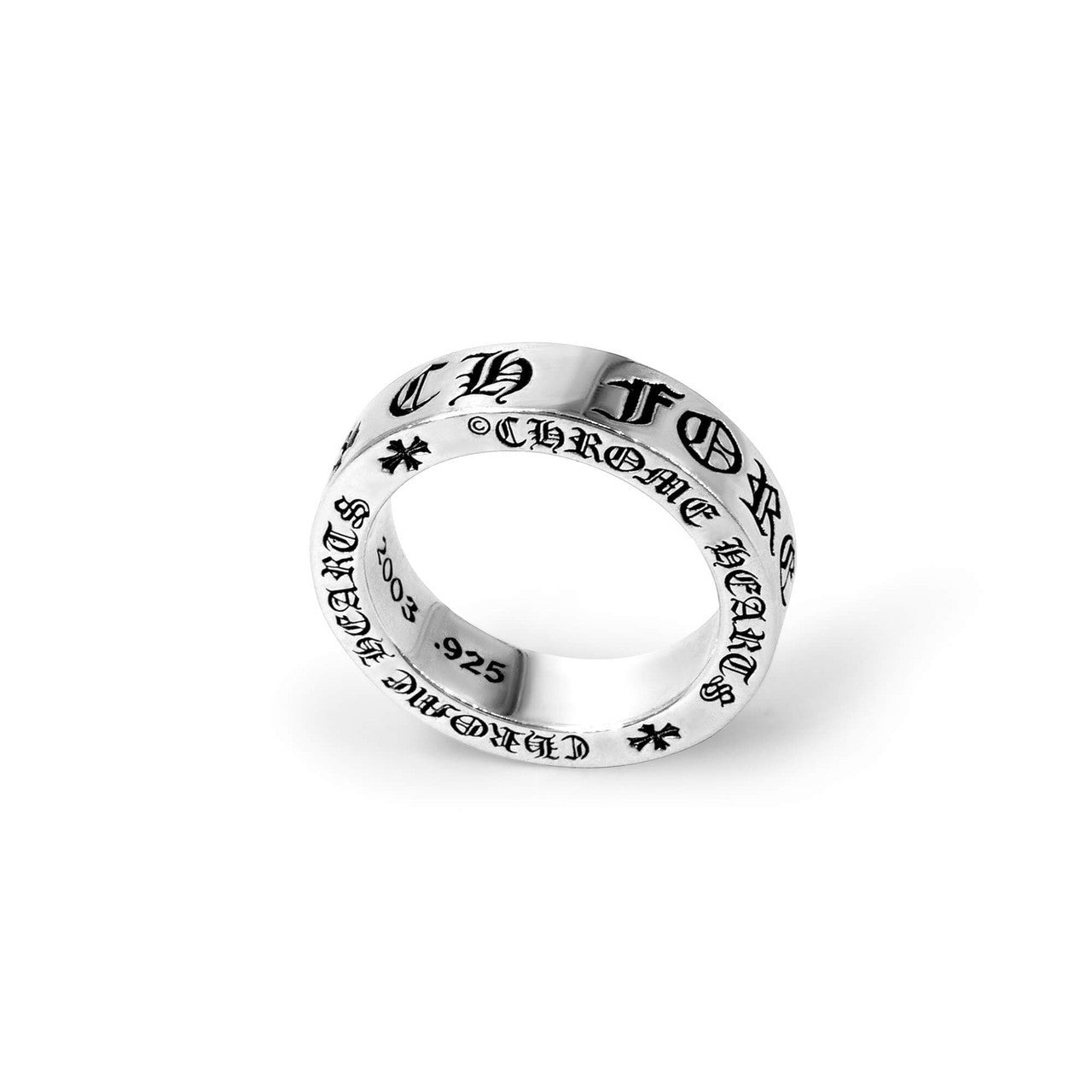 Chrome Hearts Silver CH Forever 6MM Ring