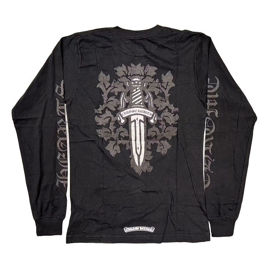 Chrome Hearts Silver Dagger L/S T-Shirt Black