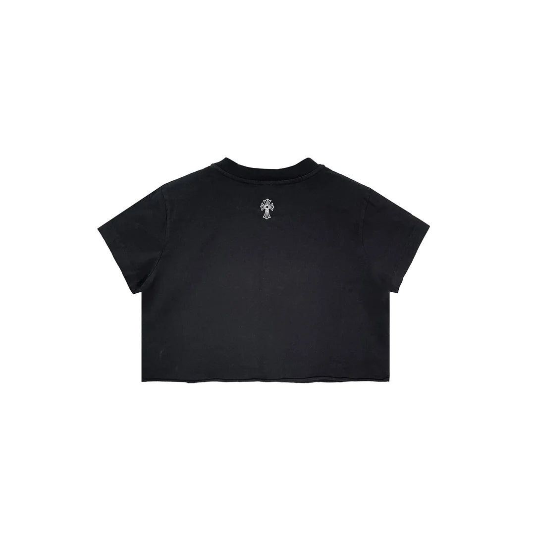 Chrome Hearts Embroidered Cropped Short-Sleeve T-Shirt Black (Women’s)