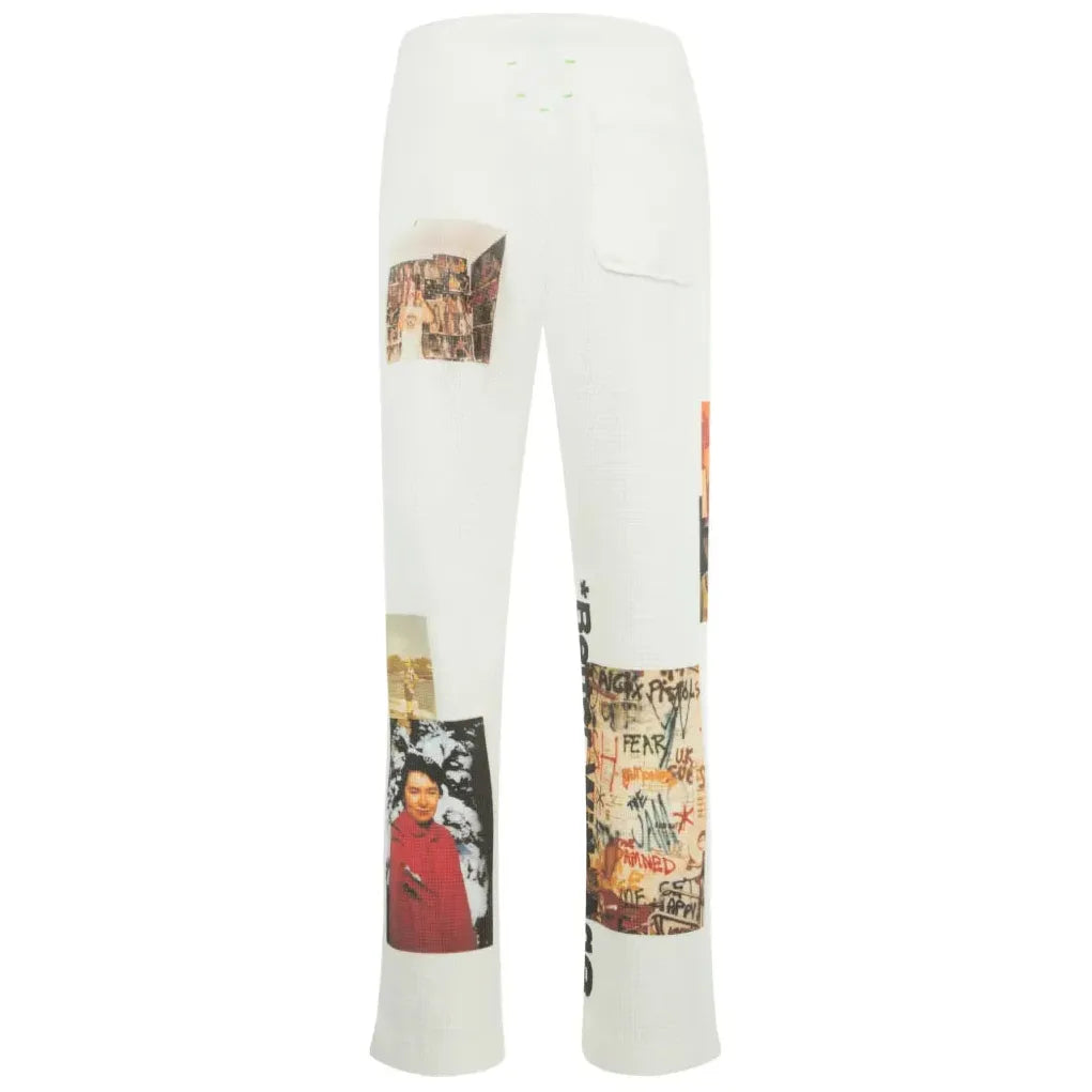 *Better With Age Ricky Waffle Sweatpants White