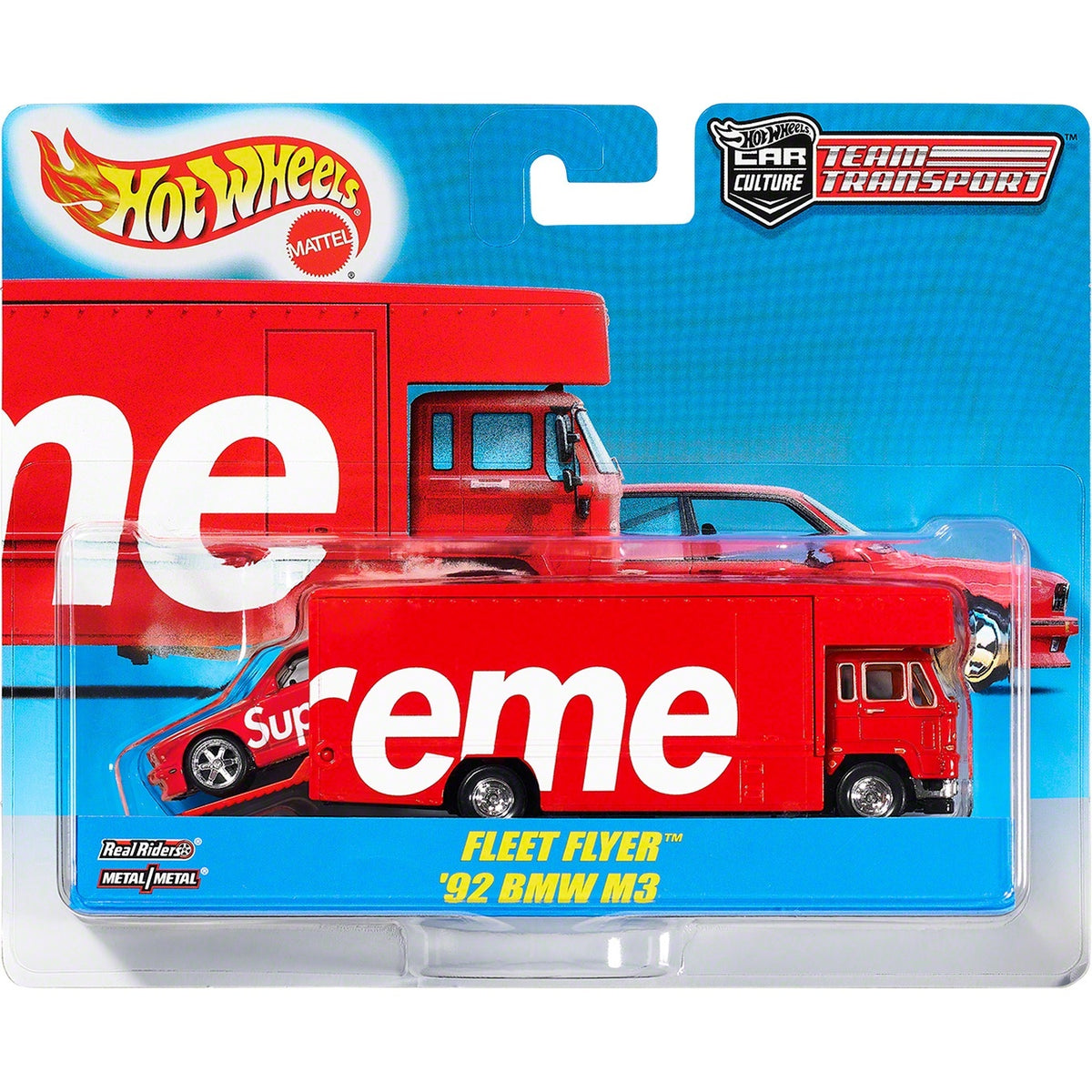 Supreme Hot Wheels™ Fleet Flyer™ + 1992 BMW M3 Red