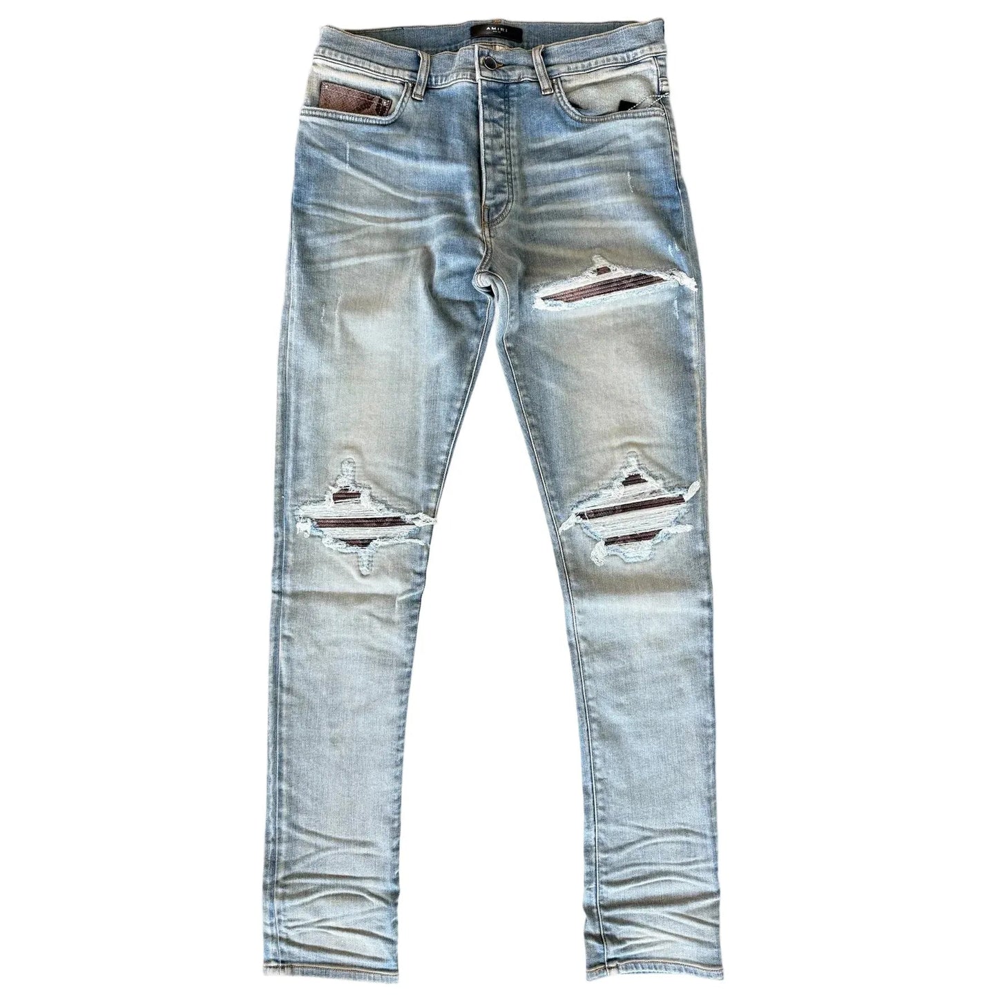 Amiri Snake MX1 Jean Antique Indigo