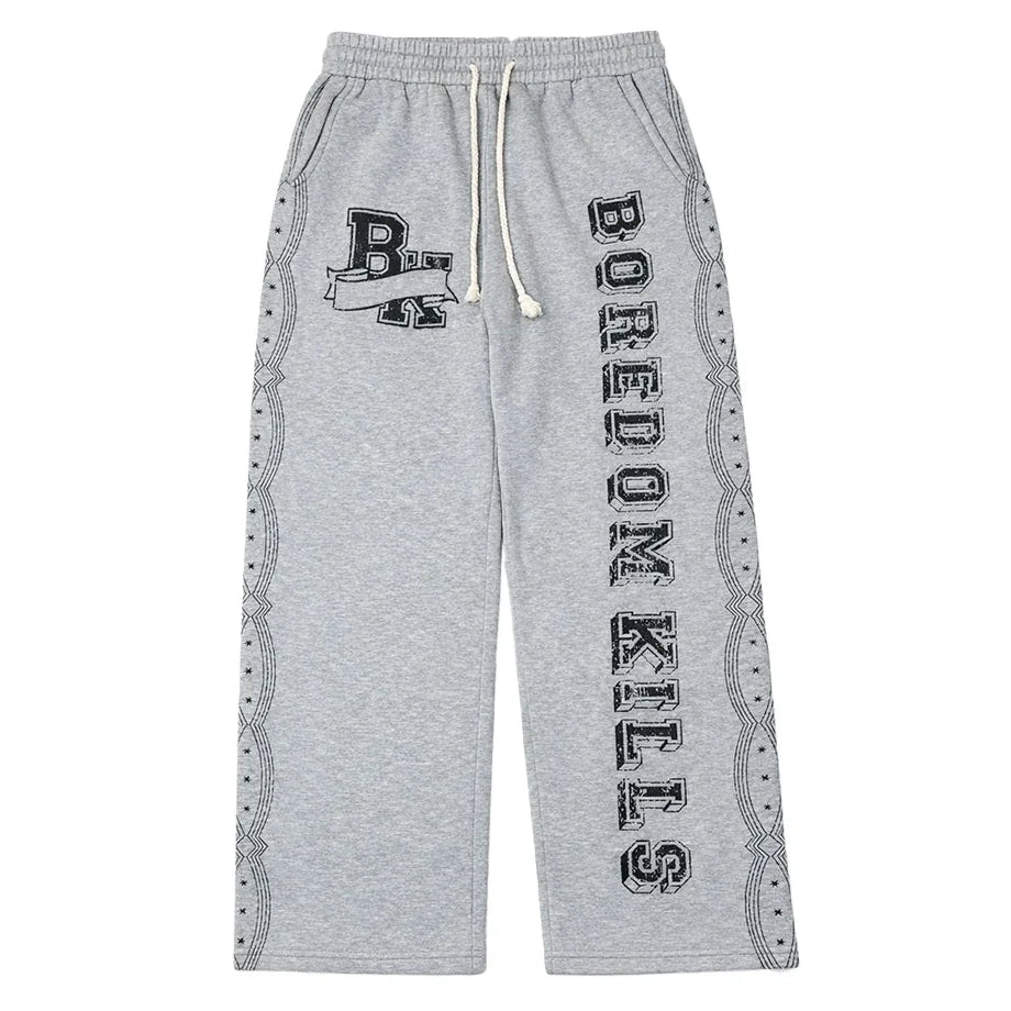 Boredom Kills Collegiate Sweatpants Heather Grey/Black