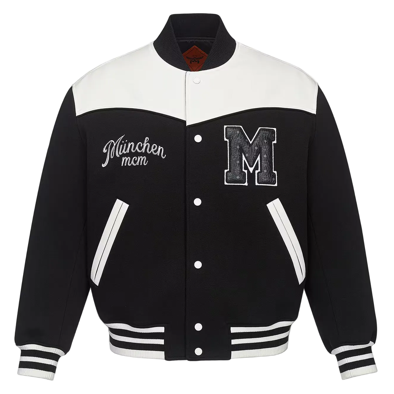 MCM München Ponte Varsity Jacket Black/White