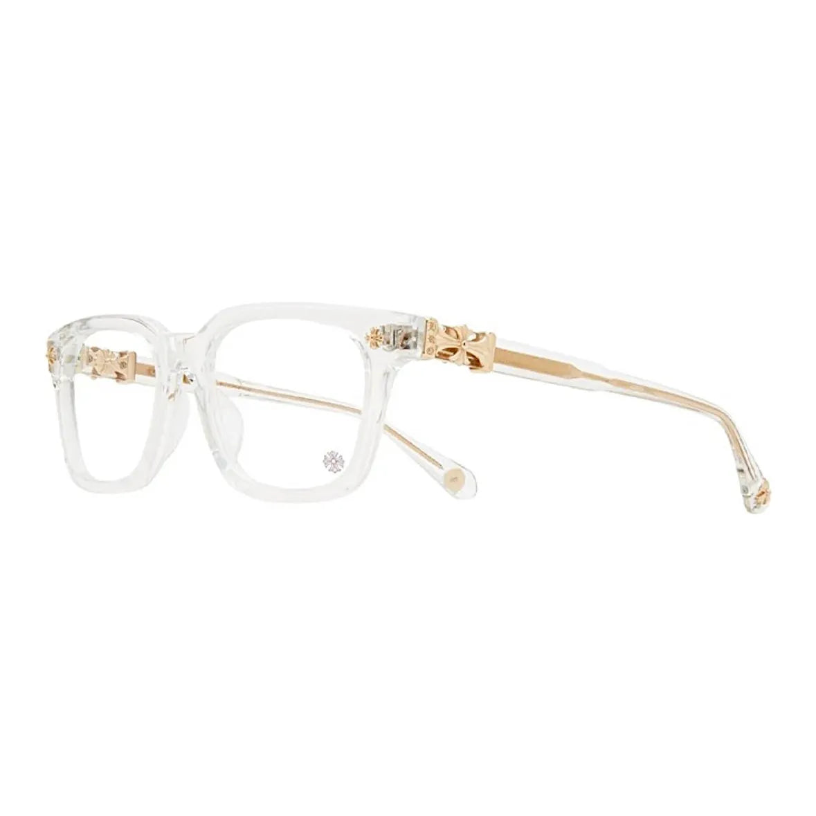 Chrome Hearts Cox Ucker Glasses Crystal/Gold