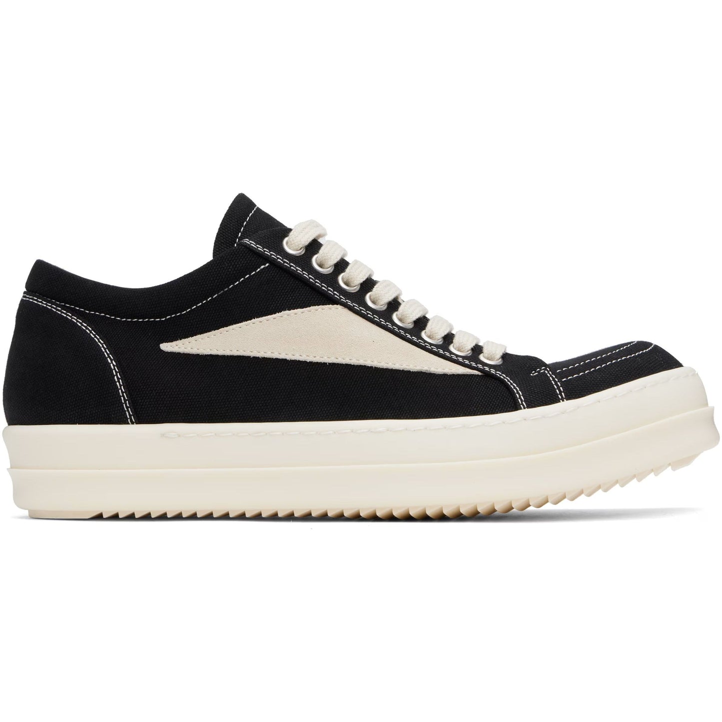 Rick Owens DRKSHDW Hollywood Vintage Low Sneakers Black/Milk/Milk